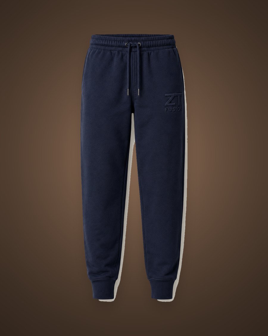 ZT Fusion Joggers in Deep Water · Power & Presence capsule, tonal emboss