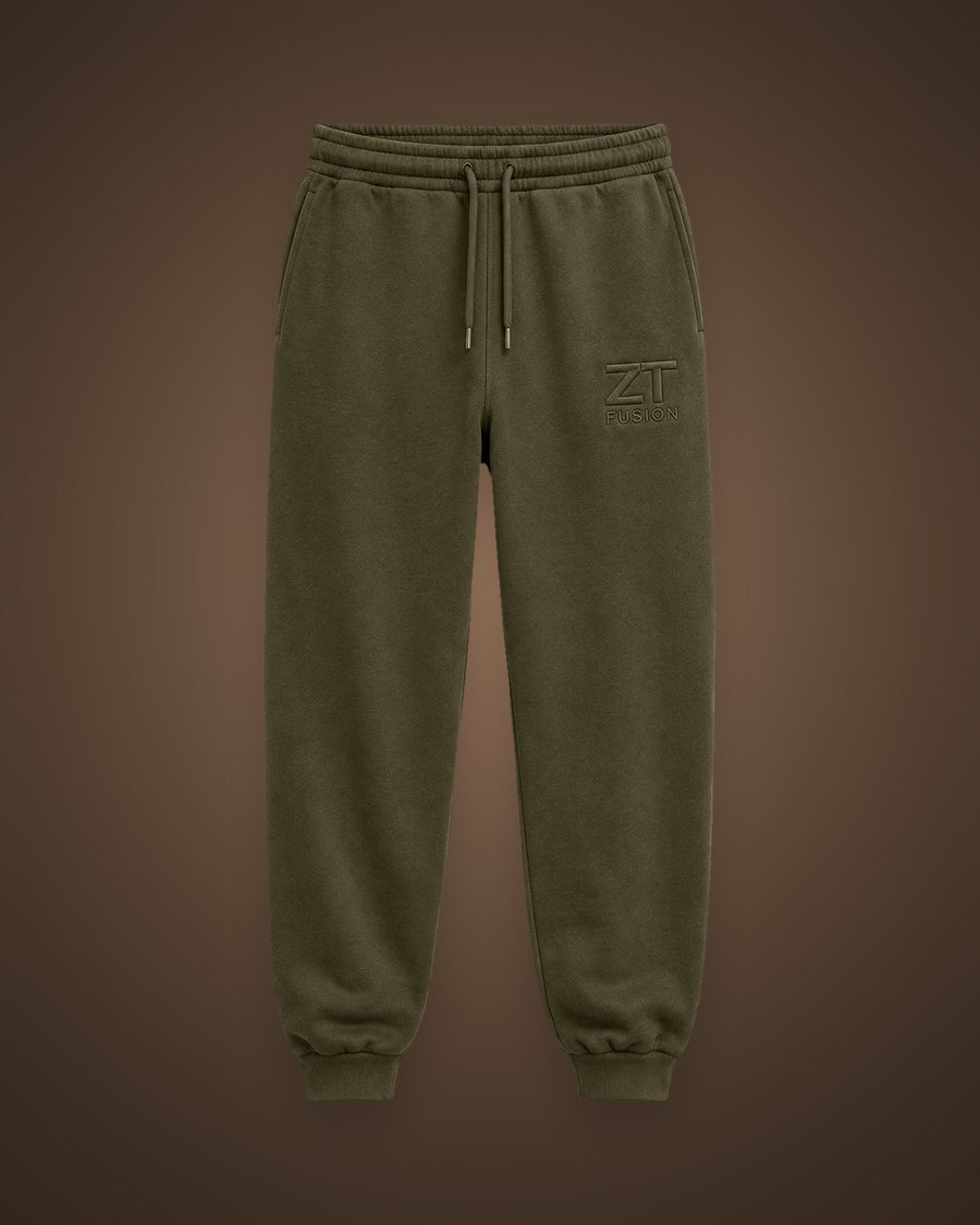 ZT Fusion Joggers in Terrain · Grounded = Evolved capsule, tonal emboss