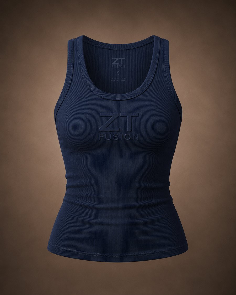 ZT Fusion Tank in Deep Water · Power & Presence capsule, tonal emboss