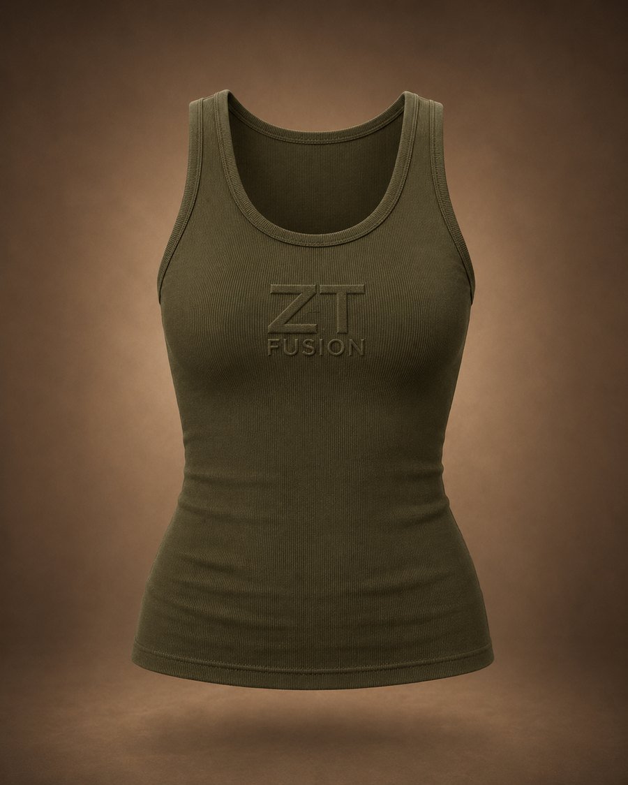 ZT Fusion Tank in Terrain · Grounded = Evolved capsule, tonal emboss